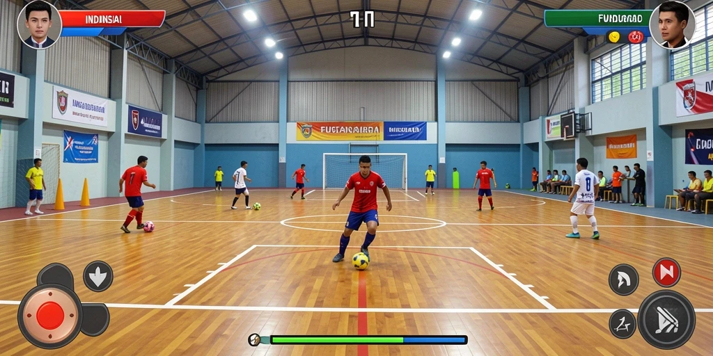 Screenshot memperlihatkan antarmuka bengkel yang interaktif.