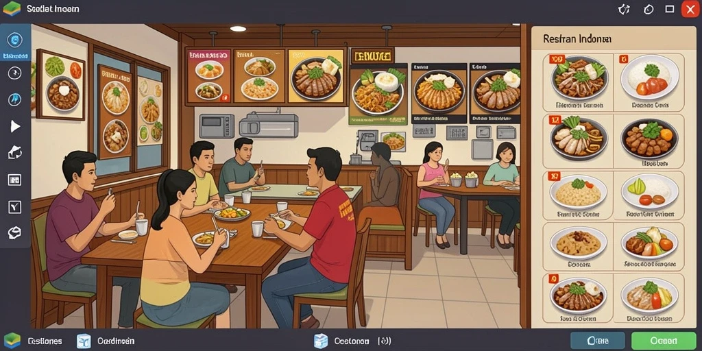 Tangkapan layar pertama menampilkan mode permainan yang seru.